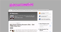 Desktop Screenshot of blog.asianloveconnections.com