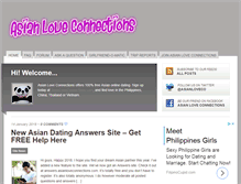 Tablet Screenshot of blog.asianloveconnections.com